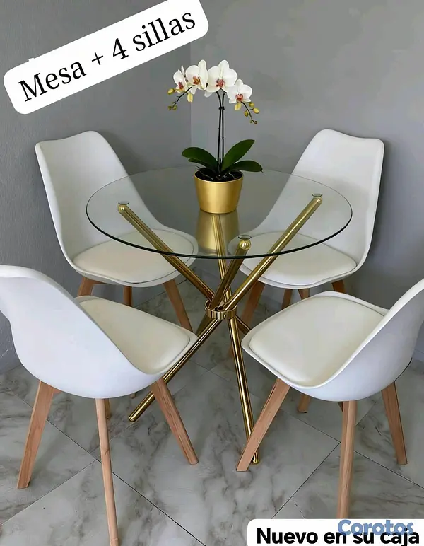 decoración y accesorios - *Juego* de *comedor* de 4 sillas  5