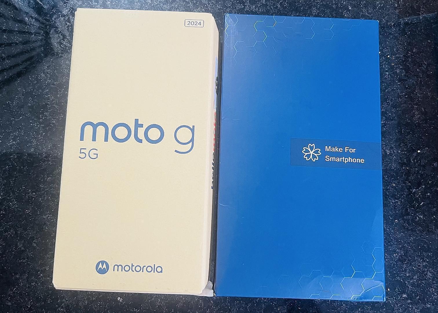 celulares y tabletas - Celular Moto g 5G 2024, Protector y Cover 5