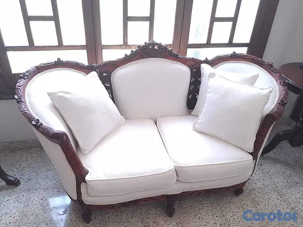 muebles y colchones - Juego de muebles clásico de caoba   4