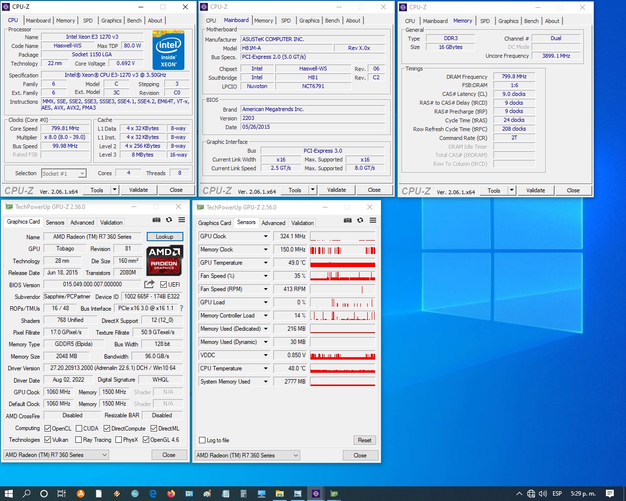computadoras y laptops - Tarjeta de video Sapphire Radeon NITRO R7 360 2GB 5