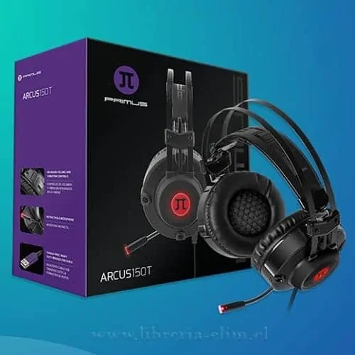 computadoras y laptops - AUDIFONO CON MICROFONO PRIMUS ARCUS 150T, GAMING, SONIDO 7.1, BANDA AJUSTABLE  0