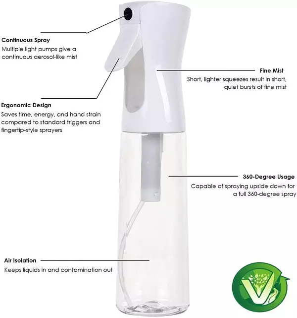 salud y belleza - Botellas de spray rociadora 300ml multiusos ideal peluqueria barbero 3