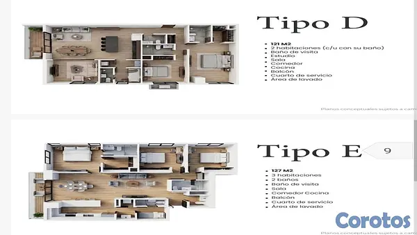 apartamentos - Proyecto en venta pre lanzamiento en La Esperilla, 3 habitaciones 4