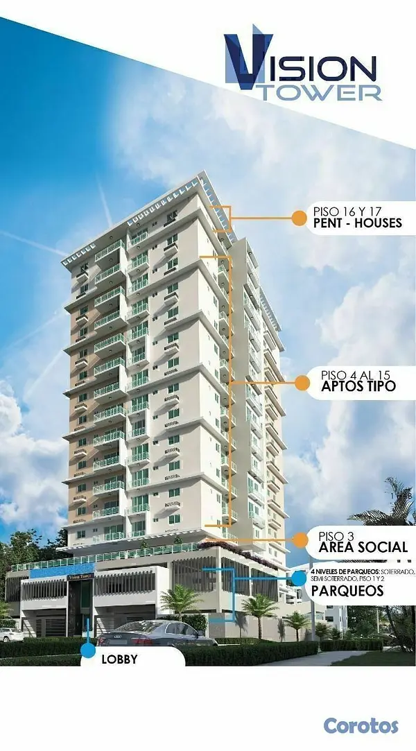 penthouses - Vision tower 2.0 alma rosa I, ph tipo A, diciembre 2
