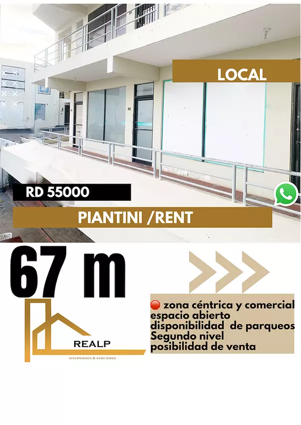 oficinas y locales comerciales - Local para alquiler y/o venta Piantini
