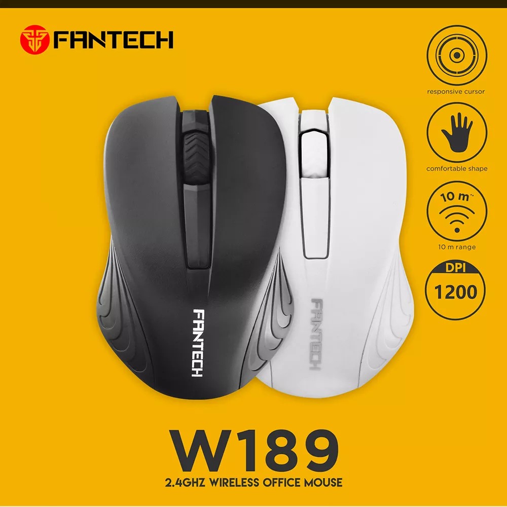 computadoras y laptops - MOUSE Fantech INALAMBRICO SUPER CILENCIOSO  BLANCO  Y TAMBIEN COLOR NEGRO  0