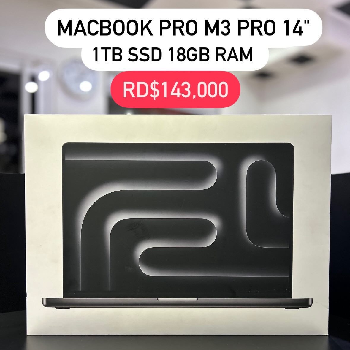 computadoras y laptops - MacBook Pro M3 Pro 14" 1TB SSD 18GB RAM 2023 Sellada 🔥‼️ Ofertaza