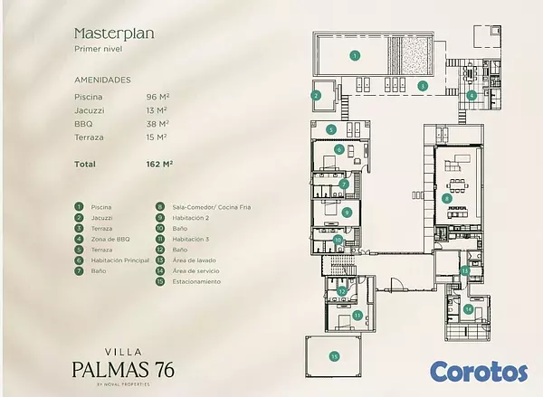 casas vacacionales y villas - Villa en Cap Cana Punta Espada en Plano de 6 habitaciones con plan de pagos 8