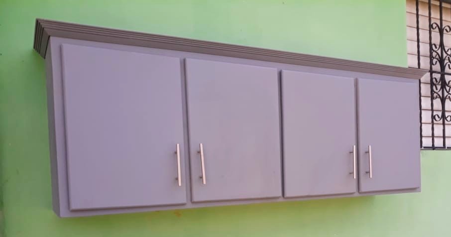 muebles y colchones - Gabinete de cocina en gris 