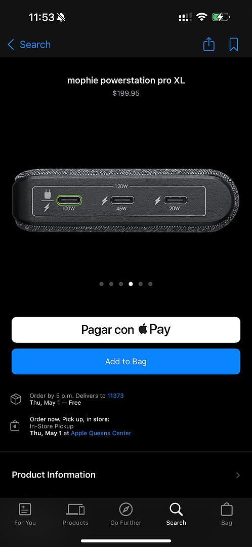 accesorios para electronica - CARGADOR PORTÁTIL MOPHIE PRO XL 25,000 mAh ORIGINAL SELLADO 2