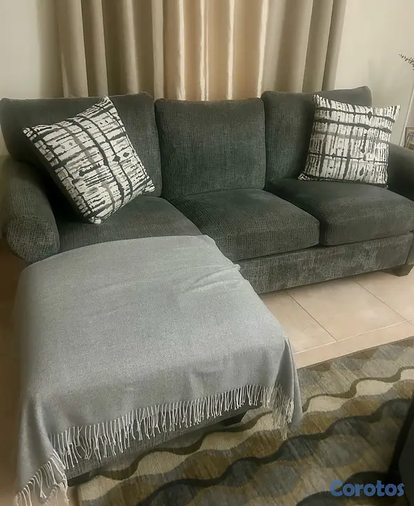 muebles y colchones - sofa tipo L de tres puestos  4