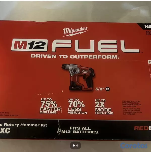 equipos profesionales - Rotomartillo milwaukee sds plus M12 5/8 3