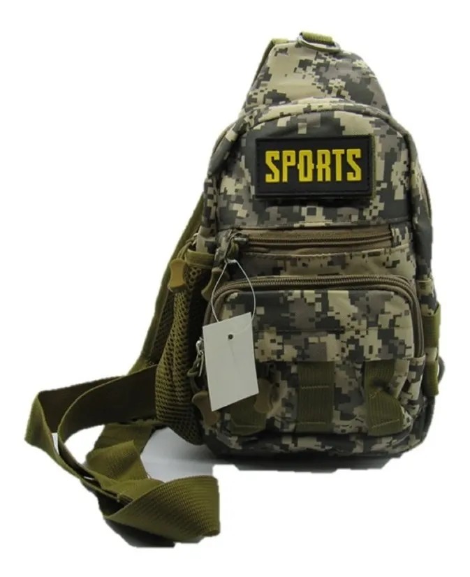 deportes - Mariconera Riñonera bulto morral mochila militar camuflaje y negra bolso cruzado 1