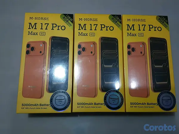 celulares y tabletas - M-17 pro max + cover Apple  3