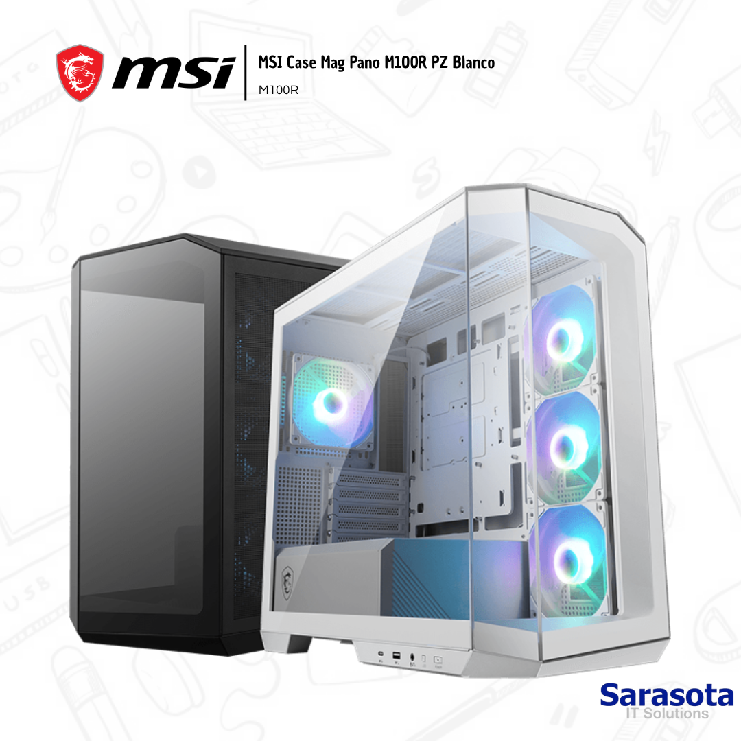 accesorios para electronica - MSI Case Mag Pano M100R PZ Blanco  0