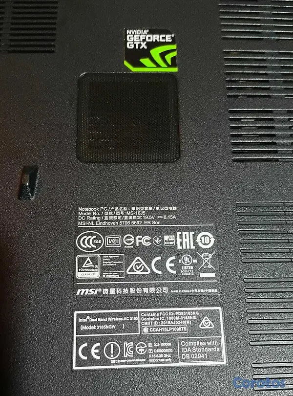 computadoras y laptops - laptop marca MSI usada. Negociable 7
