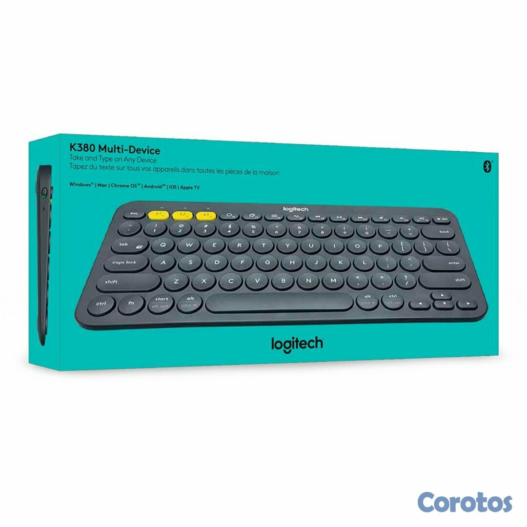 computadoras y laptops - TECLADO LOGITECH MULTI-DISPOSITIVO K380 , BLUETOOTH CLASSIC 3.0, RADIO DE ACCION 2