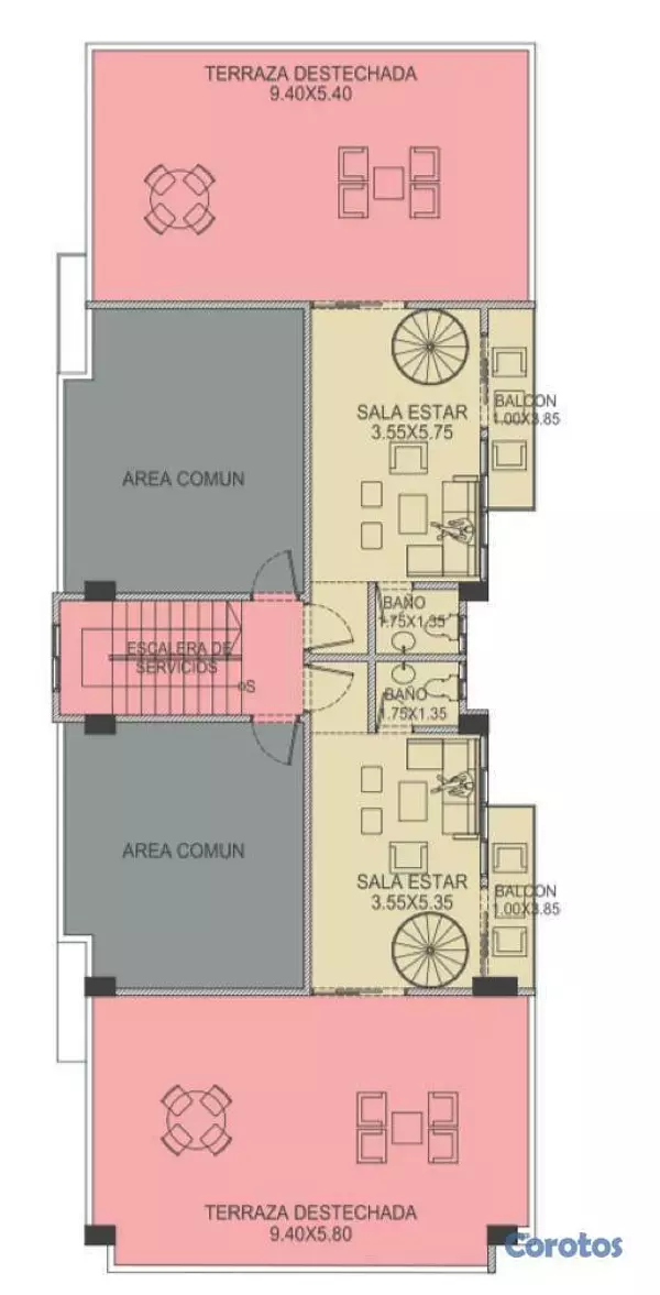 penthouses - Penthouse 4-J, Residencial F.J. — Elegancia, Espac 5
