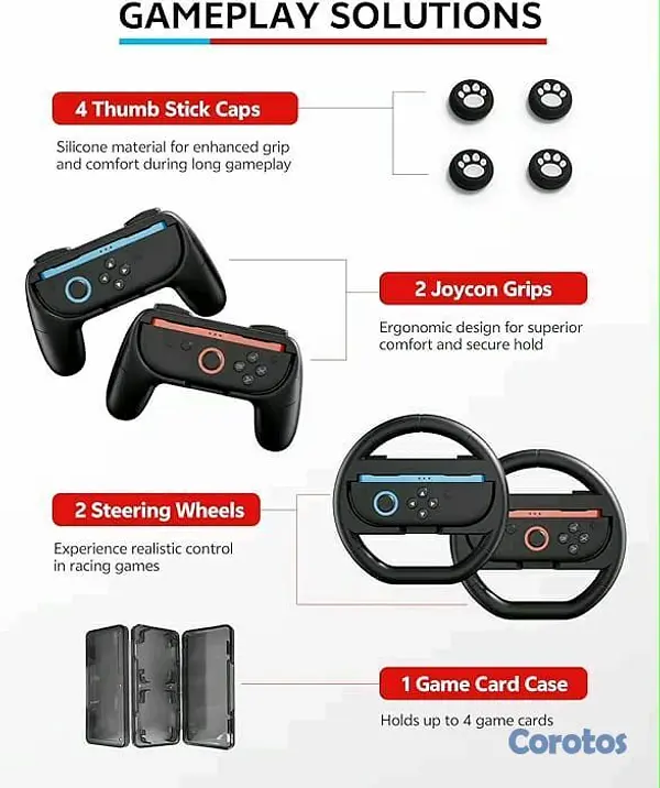 consolas y videojuegos - 🕹️ Pack 16 en 1 para Nintendo Switch 2: mando Pro, estuche, kit de juegos etc🎮 3