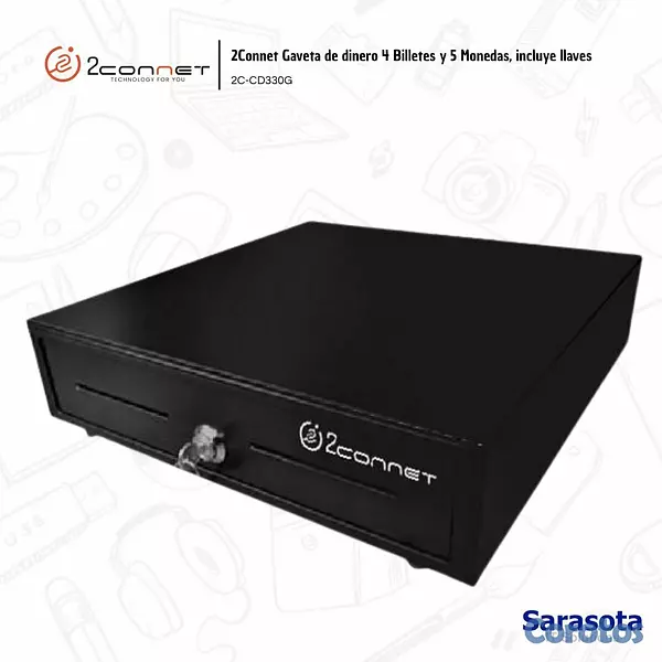 accesorios para electronica - 2Connet Caja 4 Billetes y 5 Monedas 2