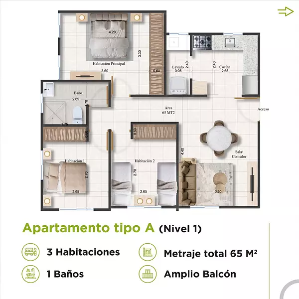 apartamentos - Apartamentos con Bono Vivienda, Avenida Ecológica  2