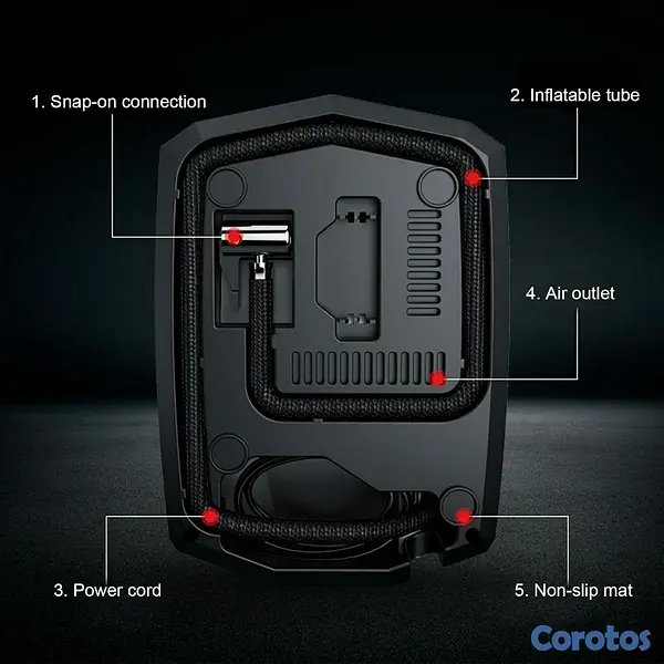 accesorios para vehiculos - Inflador de Gomas para vehiculos, compresor de air 3