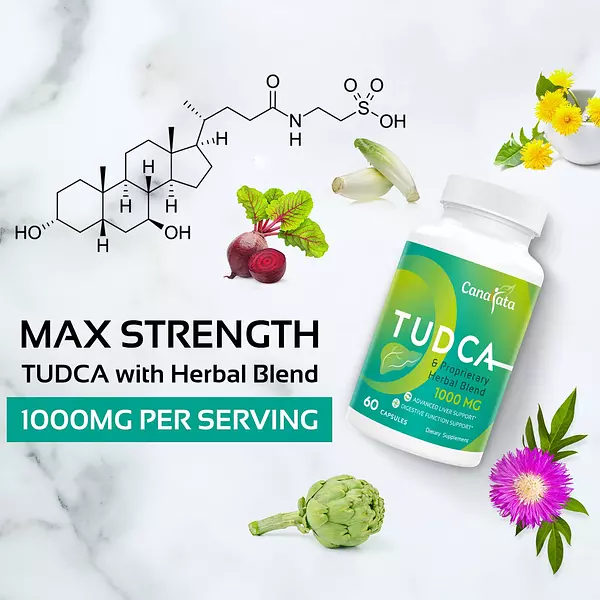 Salud y Equipamiento Médico - Tudca 1000 Mg Salud Del Higado 60cap Canarata 3