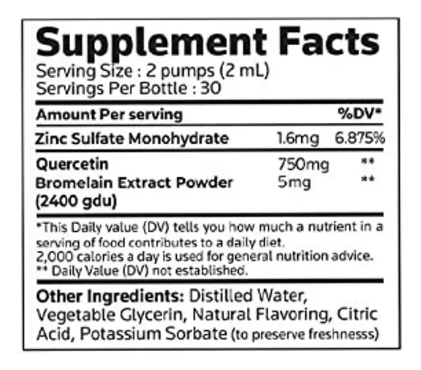 Salud y Equipamiento Médico - Quercetina Zinc Y Bromelina 2