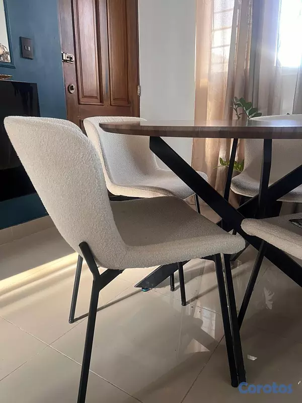 muebles y colchones - Venta de comedor 4 sillas Ilumel  2