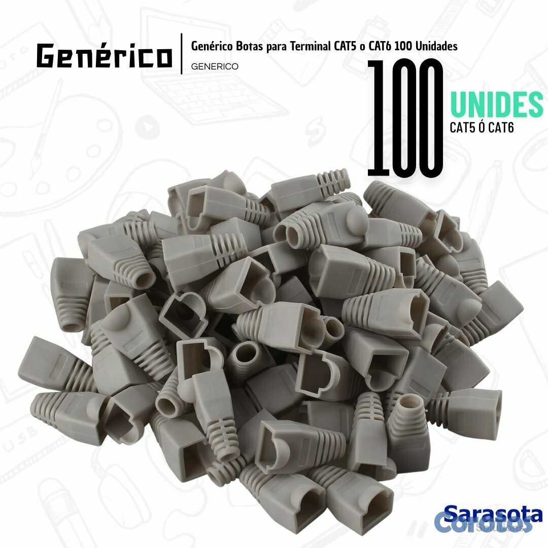 accesorios para electronica - Genérico Botas para Terminal CAT5 o CAT6 100 Unida 2