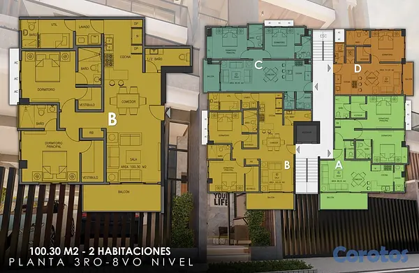 apartamentos - Torre S, Urb. Real, Apto 3B 2