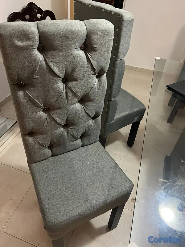muebles y colchones - De oferta 6 sillas acorchadas y 2 butacas en caoba 6