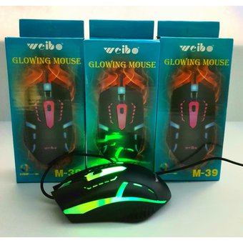 consolas y videojuegos - MOUSE CON LUCES