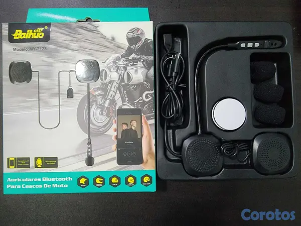 otros electronicos - Audífonos con Micrófono para Casco de Motocicleta  2