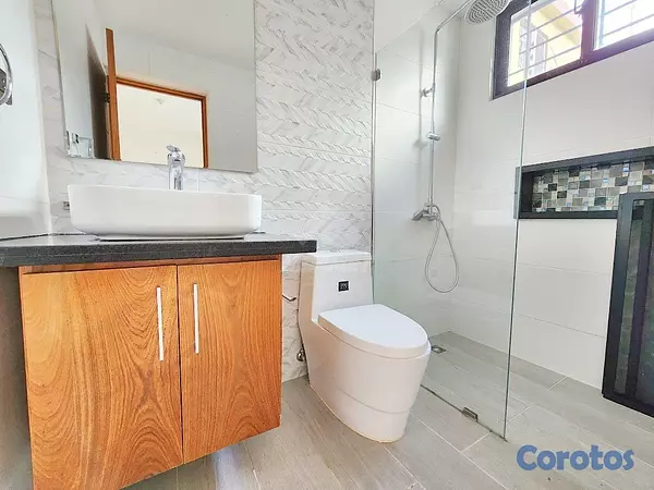 apartamentos - APARTAMENTO CON PATIO LOS LAURELES SANTIAGO  9