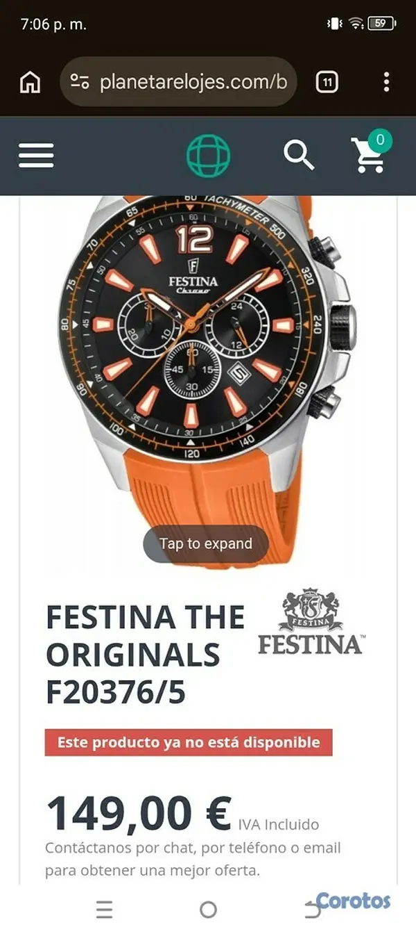 joyas, relojes y accesorios - de oportunidad reloj festina europeo 9