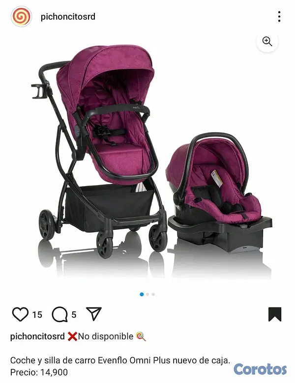 coches y sillas - coche y silla de carro Evenflo 2