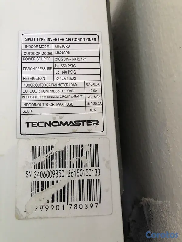aires acondicionados y abanicos - Aire Tecnomaster de inverter de 18000 BTU 3