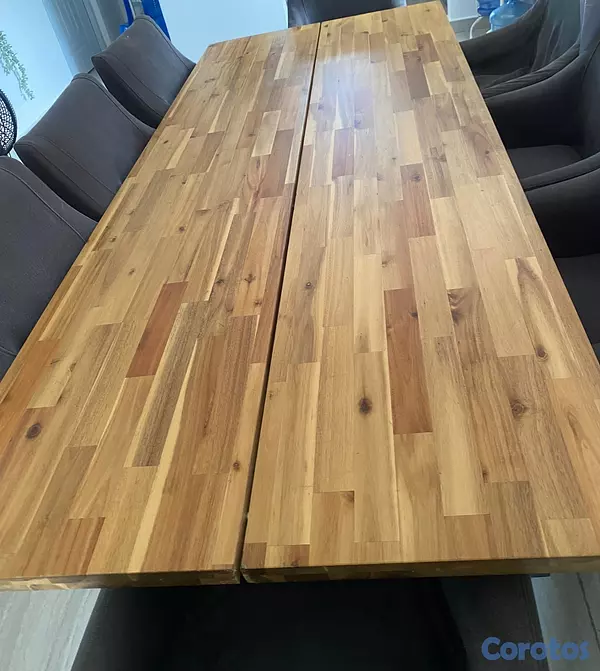 muebles y colchones - MESA DE COMEDOR MODERNA 8 SILLAS 12