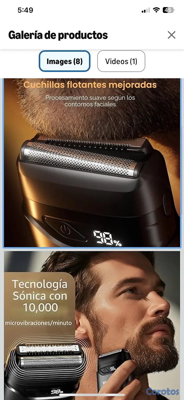 salud y belleza - Afeitadoras eléctricas de lámina para hombres: Mini maquinilla  4