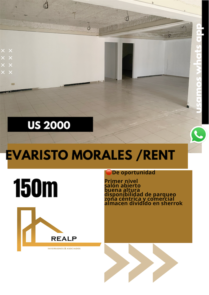 oficinas y locales comerciales - Local en evaristo morales primer nivel  0
