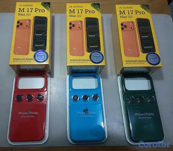 celulares y tabletas - M-17 pro max + cover Apple  5