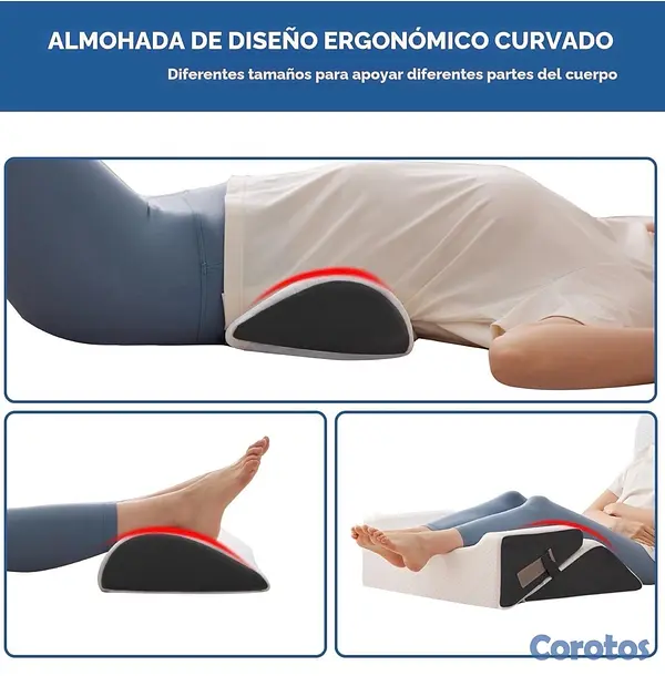 muebles y colchones - almohadas d cuña para después d cirugía, postoperatoria y alivio dolor d espalda 4