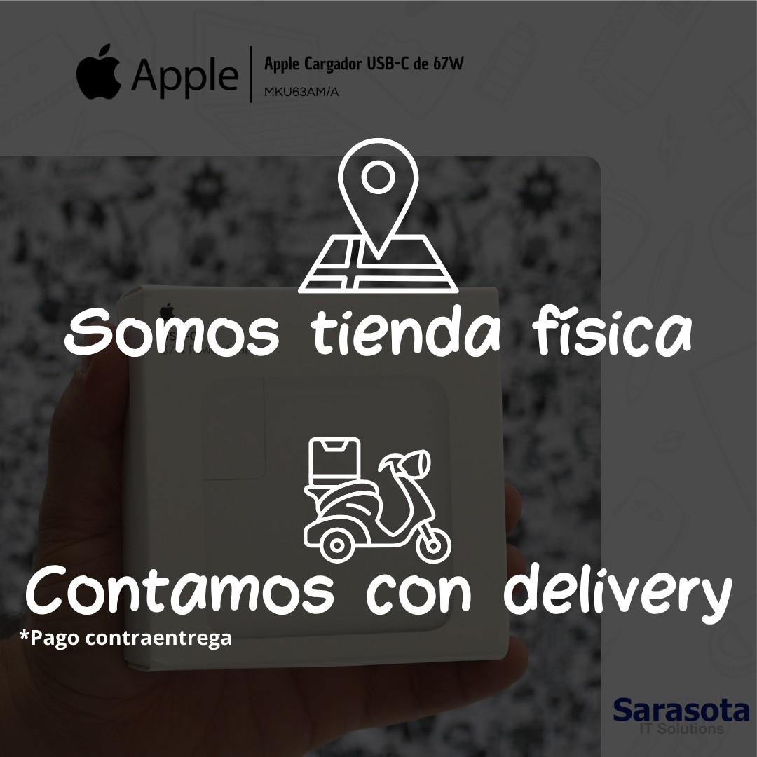 accesorios para electronica - Adaptador de corriente USB-C de 67W de Apple MKU63 2