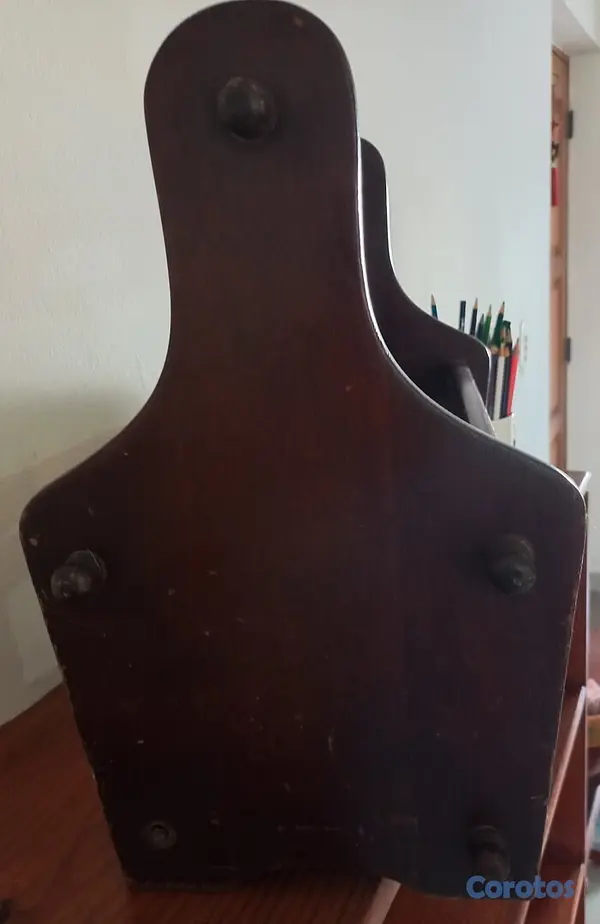 decoración y accesorios - Revistero Vintage en caoba 4