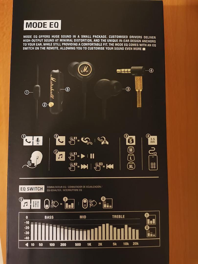 camaras y audio - Marshall Mode EQ Wired in-Ear Headphones 7