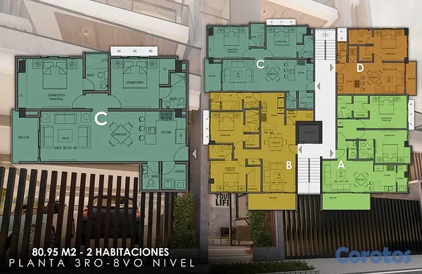 apartamentos - Torre S, Urb. Real, Apto 3B 3