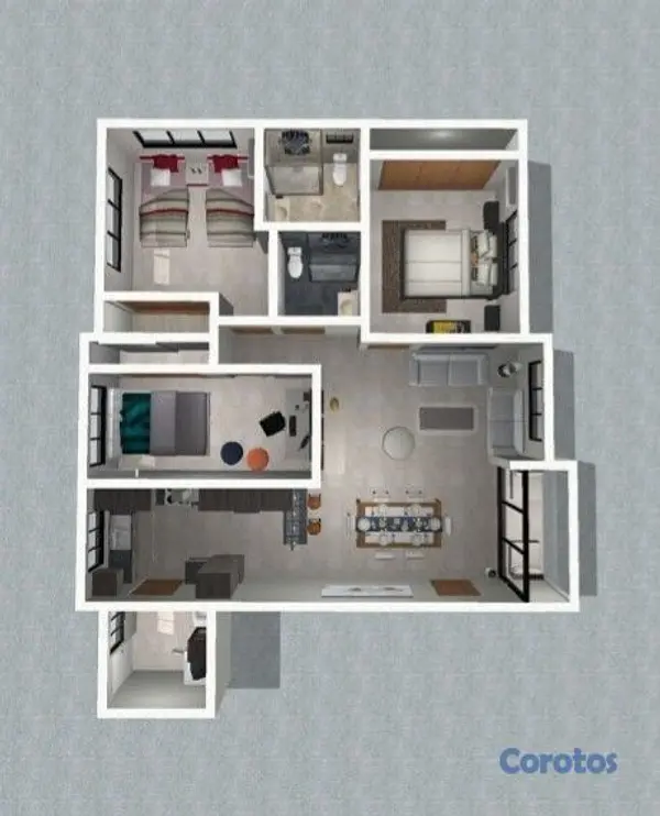 apartamentos - Torre metropolis, apto B2 1102 ensanche la fe 5