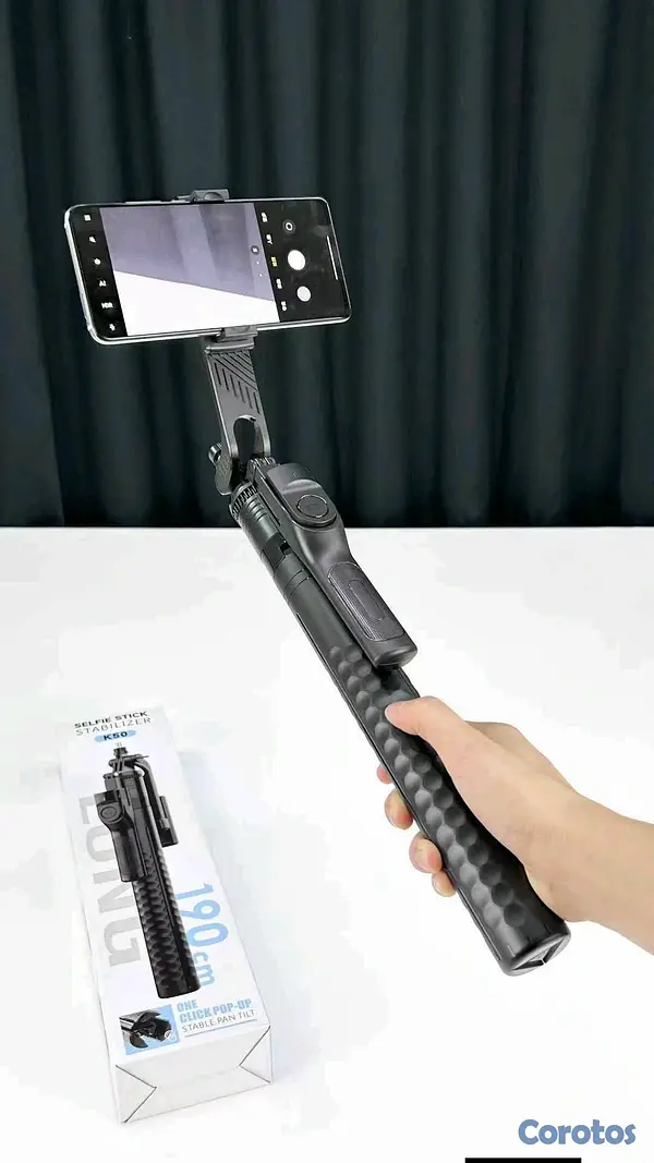 accesorios para electronica - Tripode para celular, palito selfie, soporte para celular con luces de relleno  7