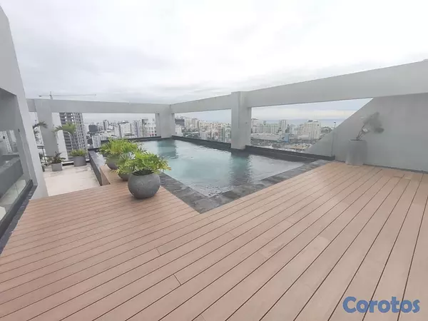 apartamentos - alquiló piantini amueblado una habitación torre de lujo Luxury 1.5 baños balcón  18